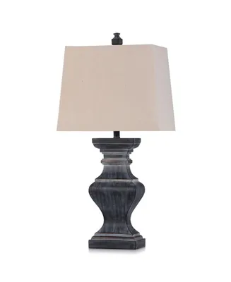 Square Candlestick Molded Table Lamp
