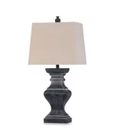 Square Candlestick Molded Table Lamp