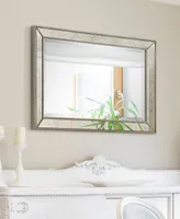 Empire Art Direct Solid Wood Frame Covered with Beveled Antique Mirror Panels