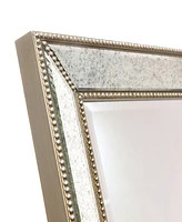 Empire Art Direct Solid Wood Frame Covered with Beveled Antique Mirror - 64" x 18"