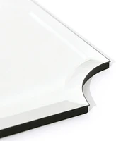 Empire Art Direct Frameless Rectangle Scalloped Beveled Mirror - 30" x 40"