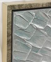 Empire Art Direct Silver Ice 3-Piece Textured Metallic Hand Painted Wall Art Set by Martin Edwards, 60" x 20" x 1.5"