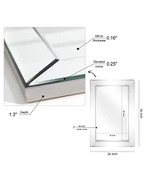 Empire Art Direct Solid Wood Frame Covered with Beveled Clear Mirror Panels