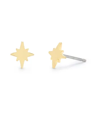 Alice 14K Gold Plated Stud Earrings - Gold