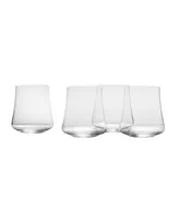 Mikasa Aline Stemless Wine Double Old Fashioned Glasses Set of 4, 14 oz