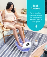 HoMedics BubbleSpa + Epsom Salt Heated Foot Bath