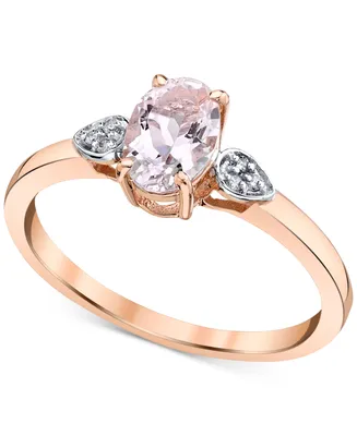 Morganite (1 ct. t.w.) & Diamond Accent Ring in 14k Rose Gold