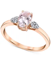 Morganite (1 ct. t.w.) & Diamond Accent Ring in 14k Rose Gold