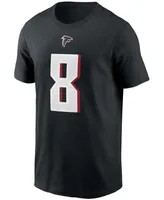 Men's Kyle Pitts Black Atlanta Falcons 2021 Nfl Draft First Round Pick Player Name and Number T-shirt