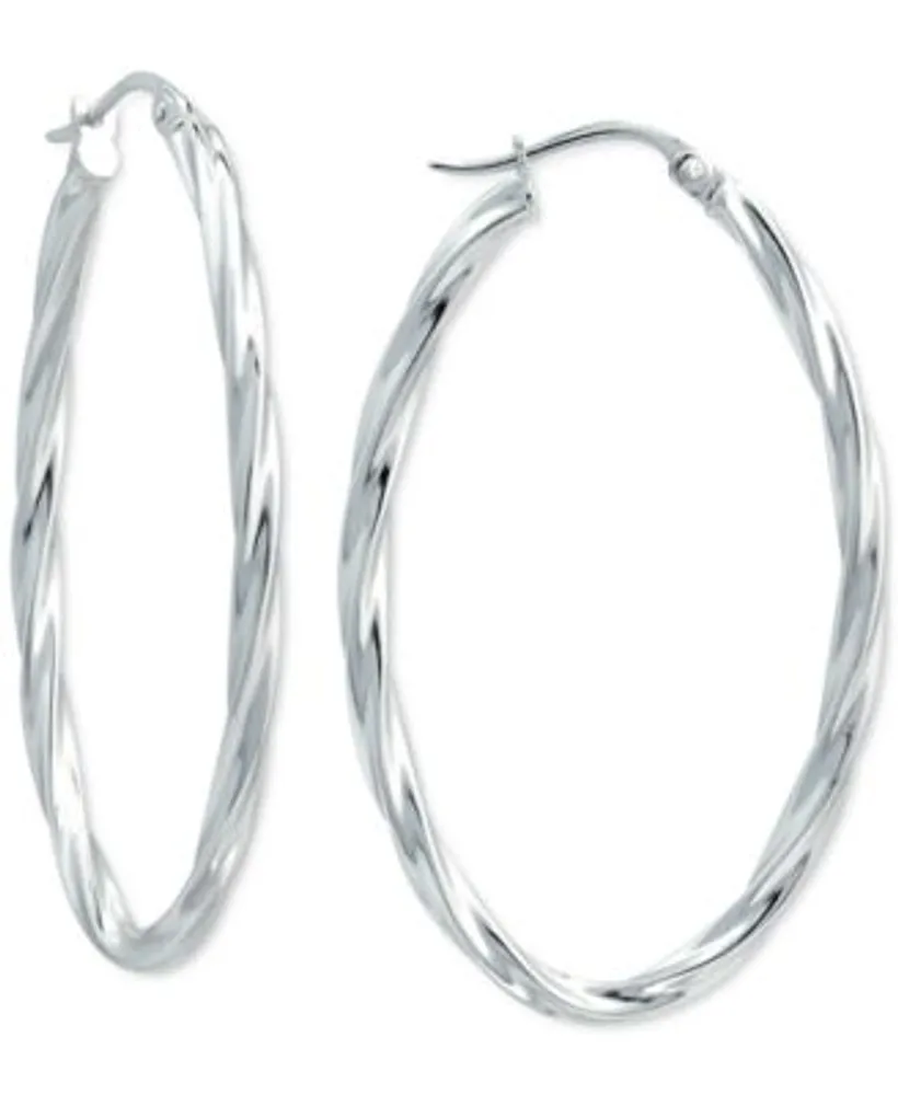Giani Bernini Twisted Oval Hoop Earring Collection Created For Macys