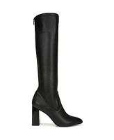 Franco Sarto Women's Katherine Wide Calf Block Heel Pointed Toe Knee High Boots