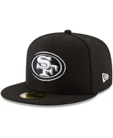 New Era Men's Black San Francisco 49ers B-Dub 59FIFTY Fitted Hat