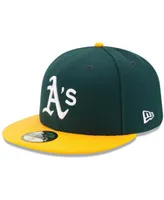 New Era Men's Green/Yellow Oakland Athletics Home Authentic Collection On-Field 59FIFTY Fitted Hat