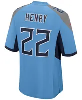 Nike Big Boys and Girls Derrick Henry Light Blue Tennessee Titans Game Jersey