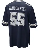 Nike Men's Leighton Vander Esch Navy Dallas Cowboys Team Game Jersey