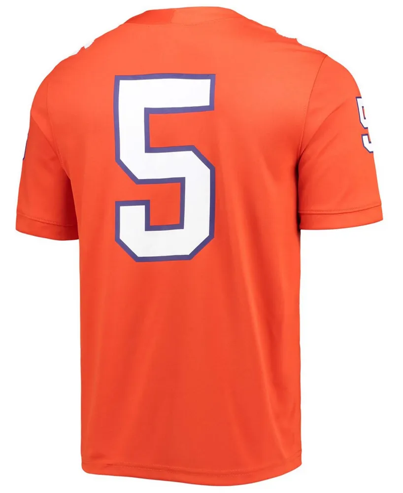 Nike Men's #5 Orange Clemson Tigers Game Jersey