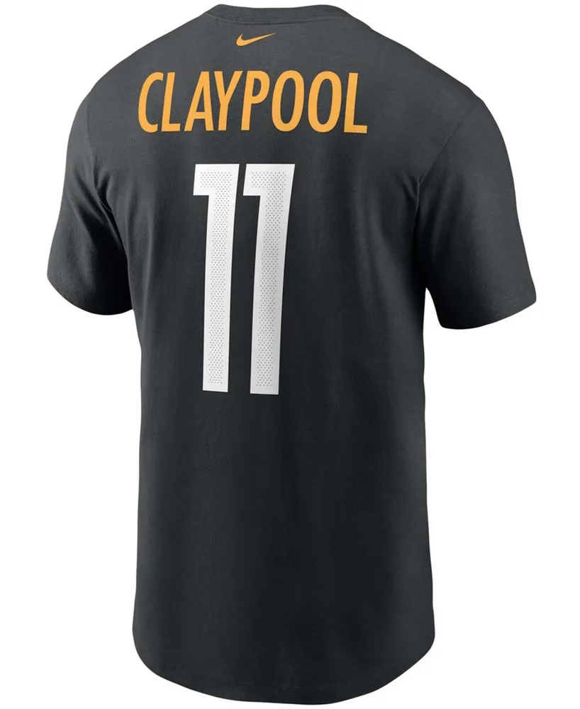 Men's Chase Claypool Black Pittsburgh Steelers Name and Number T-shirt