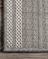 nuLoom Cabana GBCB01B 4' x 6' Outdoor Area Rug - Silver