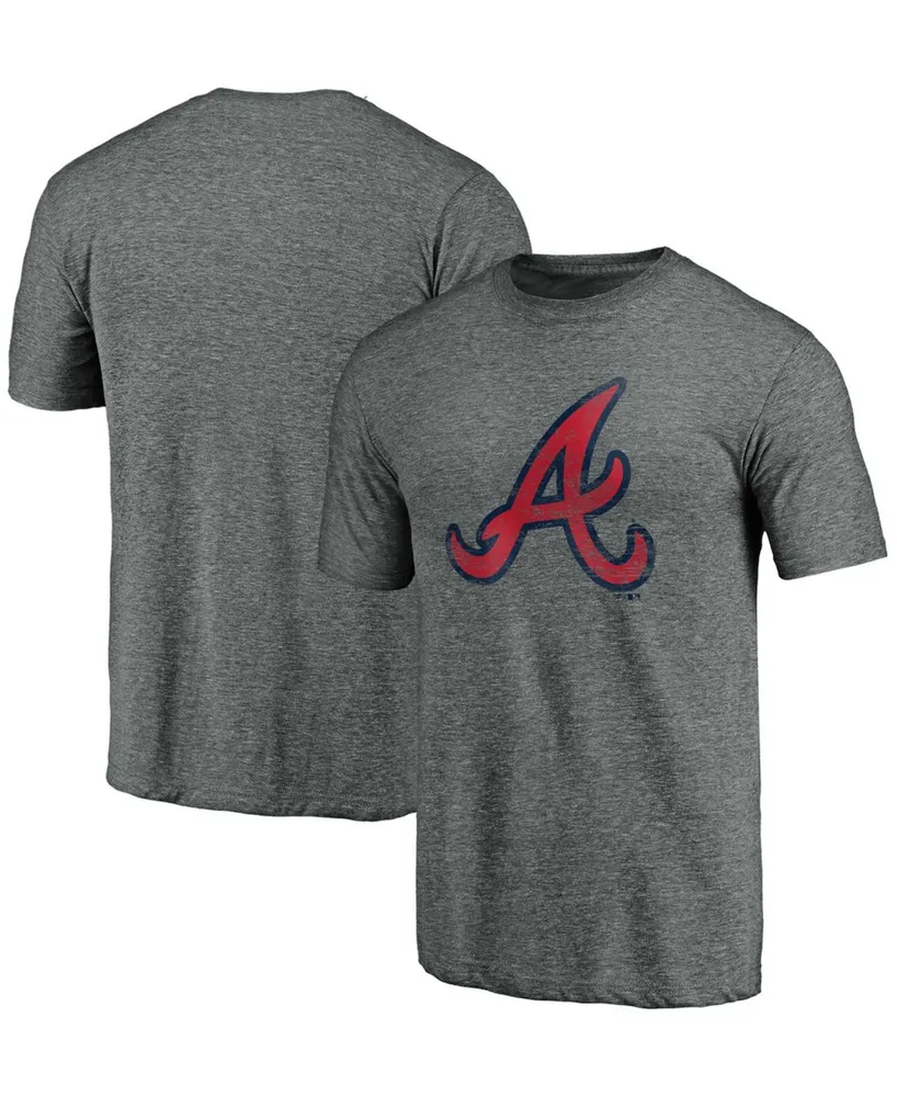 Fanatics Men's Heathered Red Atlanta Braves Weathered Official