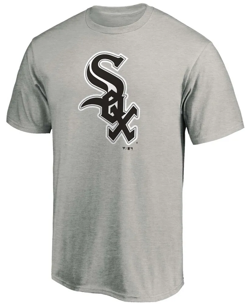 Men's Heathered Gray Chicago White Sox Official Logo T-shirt