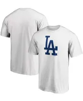 Men's White Los Angeles Dodgers Official Logo T-shirt