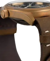 Hamilton Men's Swiss Mechanical Khaki Field Brown Leather Strap Watch 38mm