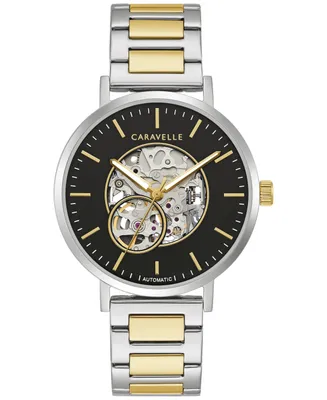 Caravelle Designed by Bulova Men's Automatic Two-Tone Stainless Steel Bracelet Watch 39.5mm - Two