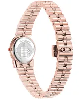 Salvatore Ferragamo Women's Swiss Gancini Rose Gold Ion Plated Bracelet Watch 23mm