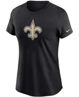 Women's Black New Orleans Saints Logo Essential T-shirt