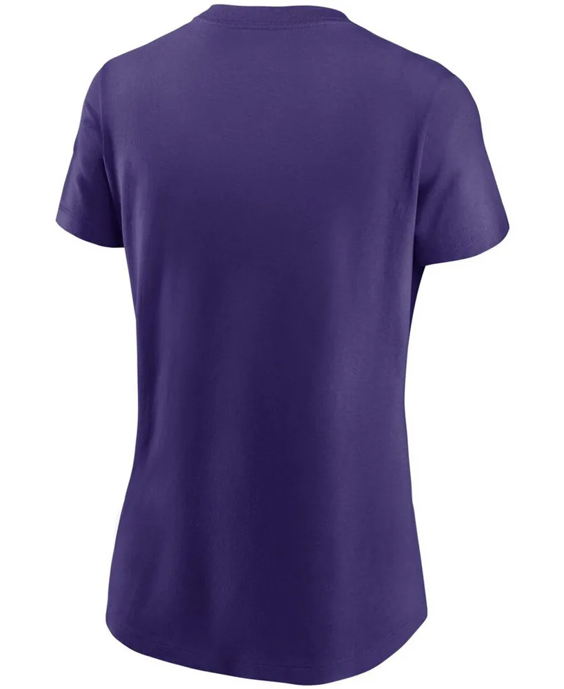 Women's Purple Minnesota Vikings Logo Essential T-shirt