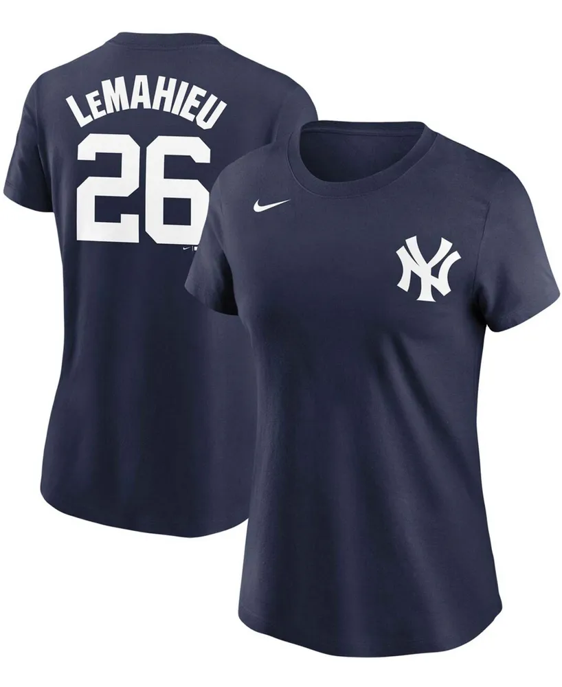 Women's Dj Lemahieu Navy New York Yankees Name Number T-shirt