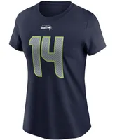 Women's Dk Metcalf College Navy Seattle Seahawks Name Number T-shirt