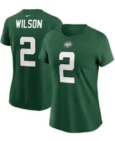 Women's Zach Wilson Green New York Jets 2021 Nfl Draft First Round Pick Player Name Number T-shirt