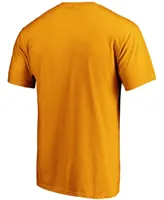 Men's Gold Nashville Predators Team Primary Logo T-shirt