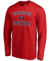 Men's Red Washington Capitals Team Victory Arch Long Sleeve T-shirt