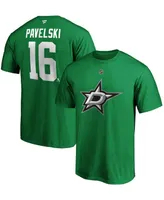 Men's Joe Pavelski Kelly Green Dallas Stars Player Authentic Stack Name and Number T-shirt