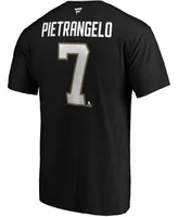 Men's Alex Pietrangelo Black Vegas Golden Knights Authentic Stack Name and Number T-shirt