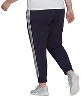 adidas Essentials Plus 3-Stripe Tapered Pants