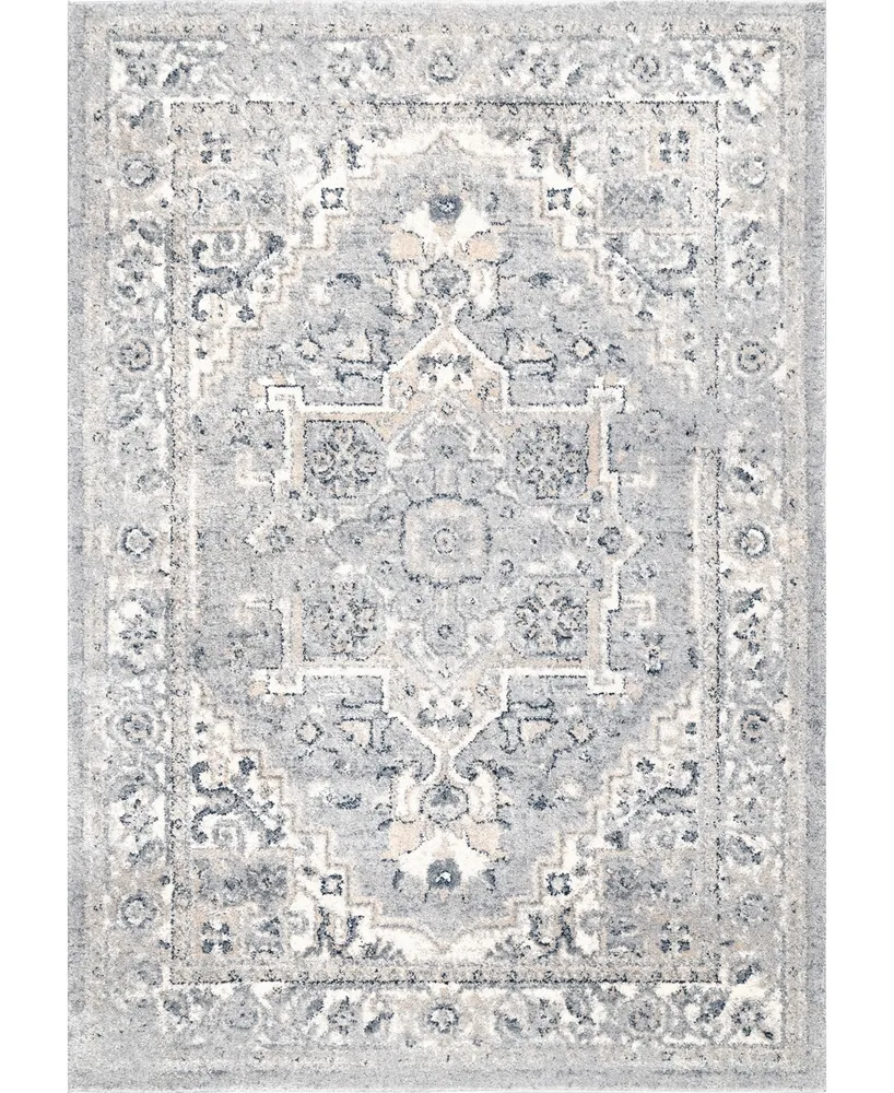 nuLoom Sundry ACSD05A 6'7" x 9' Area Rug - Silver