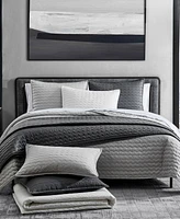 Vera Wang Herringbone Stitch 3 Piece Quilt Set