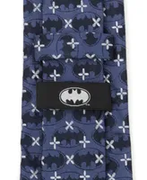 Dc Comics Men's Batman Cross Silk Tie