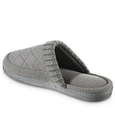 Isotoner Men's Memory Foam Quilted Levon Clog Slippers