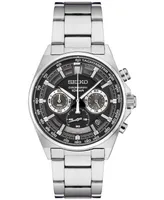 Seiko Men's Chronograph Essentials Stainless Steel Bracelet Watch 41mm