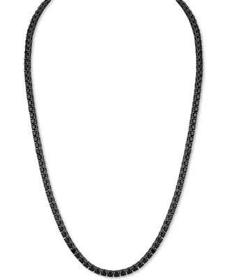 Esquire Men's Jewelry Cubic Zirconia (4mm) Tennis Necklace 22" (Also Black Spinel), Created for Macy's