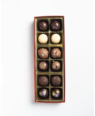 Bixby Chocolate Winter Assorted Chocolate Bon Bons Gift Box, 12 Piece