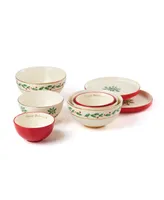 Holiday Luna Nesting Dinnerware, Set of 8