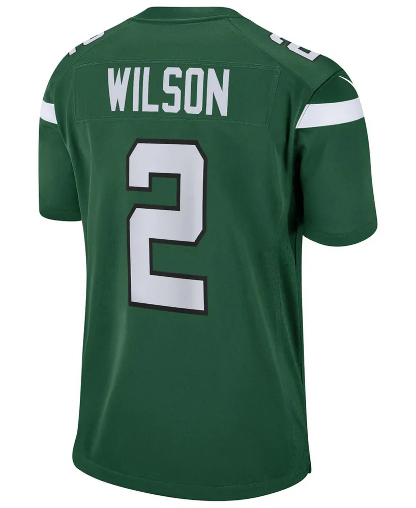 Men's Nike Zach Wilson Gotham Green New York Jets Game Jersey