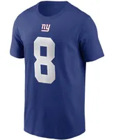 Men's Nike Daniel Jones Royal New York Giants Name and Number T-shirt