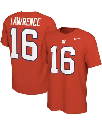 Men's Trevor Lawrence Orange Clemson Tigers Alumni Name Number T-shirt