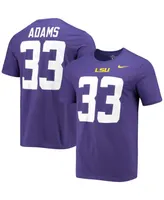 Men's Jamal Adams Purple Lsu Tigers Alumni Name Number T-shirt